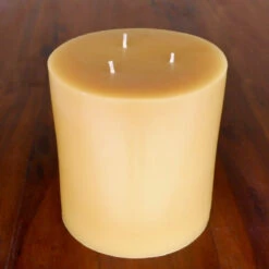 Beeswax 6X6" Pillar Candle - 3 Wick