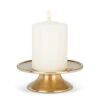 Abbott Gold Metal Pillar Candle Holder -Household Items Sale 30 lyft 394 gold