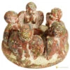 Pottery Circle Of Angels Tea Light Candle Holder -Household Items Sale 3331