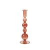 Amber Glass Malaga Taper Candle Holder -Household Items Sale 9.5