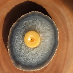Agate Tea Light Candle Holder