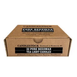 Bulk Beeswax Tea Light Candles - 32 Tea Light Candles