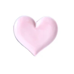 Ceramic Pink Heart Candle Tray