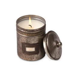 Cafe Tin Scented Jar Candle -Household Items Sale GRAPEPine Candlestock