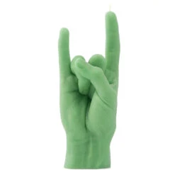 Rock On Sign Hand Candle 7 Rock On Sign Hand Candle -Household Items Sale GREEN ROCK 2048