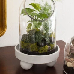 Nixie White Ceramic Candle Tray -Household Items Sale LArgesss