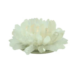 Lotus Quartz Tea Light Candle Holder -Household Items Sale Lotus Quartz Tea Light Candle Holder Side View