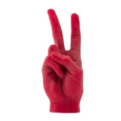 Peace Sign Hand Candle -Household Items Sale RED PEACE 2048