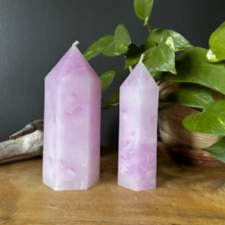 Gemstone Pillar Candles -Household Items Sale RoseQuartz