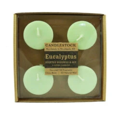 Beeswax And Soy Scented Votive Candle - 5 Pack -Household Items Sale Scented Eucalyptus 5 Pack