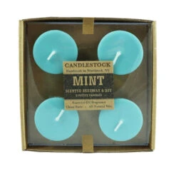 Beeswax And Soy Scented Votive Candle - 5 Pack -Household Items Sale Scented Mint 5 Pack