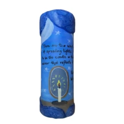 Quote Pillar Candle - "There Are Two Ways Of Spreading Light: To Be The Candle Or The Mirror That Reflects It." Edith Wharton
