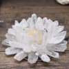 Lotus Quartz Tea Light Candle Holder