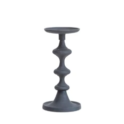 Bloomingville Matte Black Pillar Candle Holder