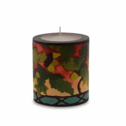 Small Inlay Pillar Candle -Household Items Sale acorn for web