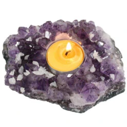 Amethyst Tea Light Candle Holder