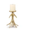 Gold Antler Pillar Candle Holder -Household Items Sale antlers