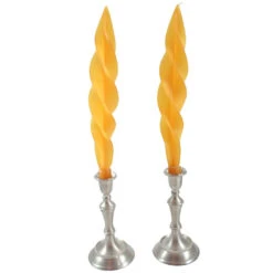 Knorr Beeswax Feather Taper Candle - 12 Inches 28 Knorr Beeswax Feather Taper Candle - 12 Inches -Household Items Sale beeswax feather gold taper
