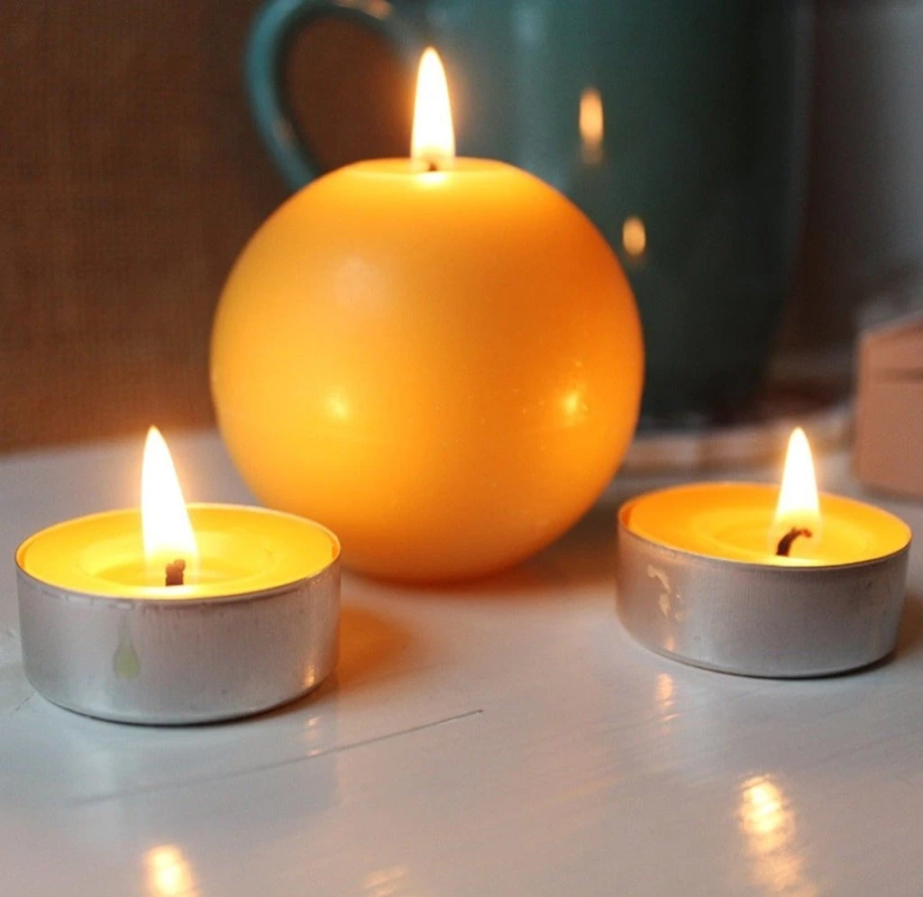 Beeswax Ball Candle 3 Beeswax Ball Candle