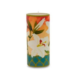Large Inlay Pillar Candle