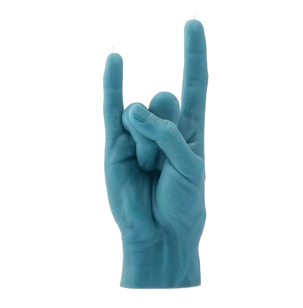 Rock On Sign Hand Candle 4 Rock On Sign Hand Candle - Image 2