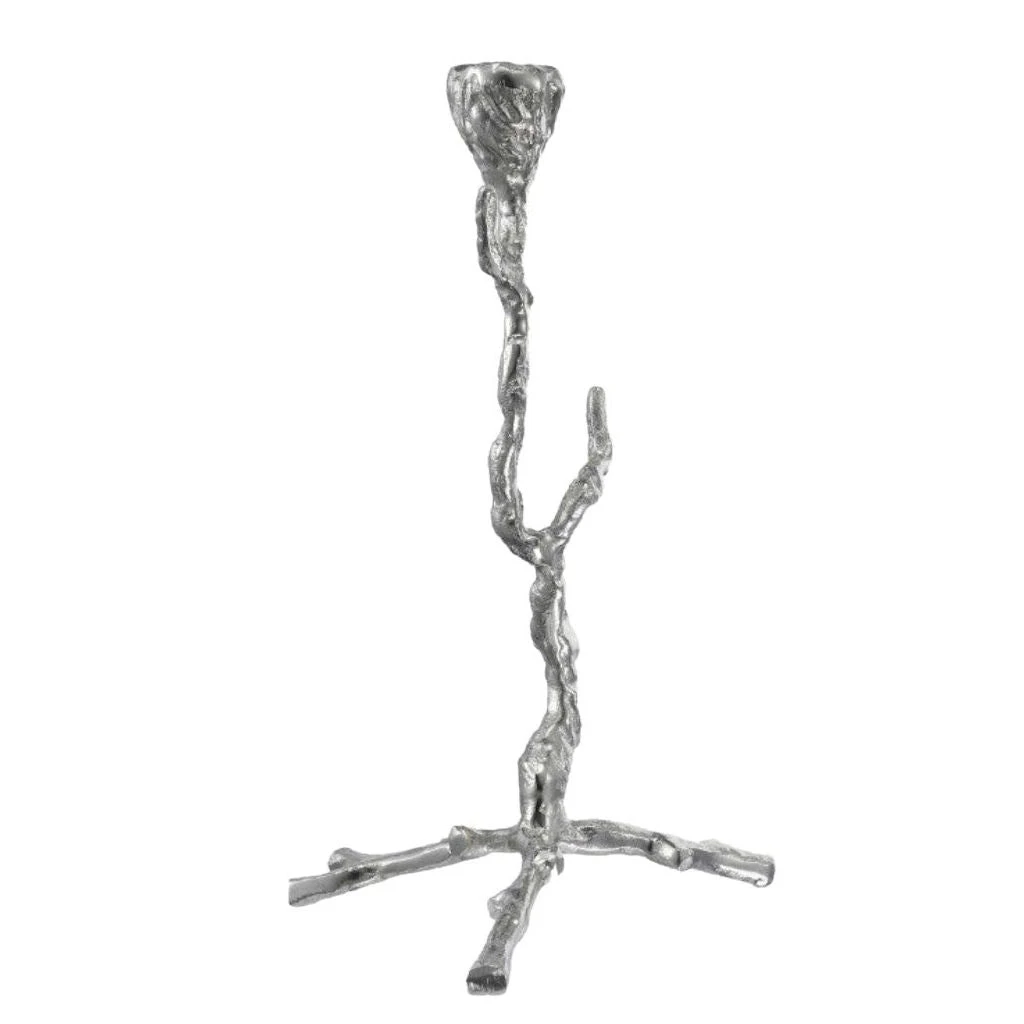 Silver Branch Taper Candle Holder 4 Silver Branch Taper Candle Holder - Image 2