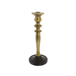 Brass And Bronze Taper Candle Holder
