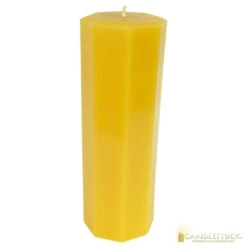 Beeswax Octagonal Pillar Candle 15 Beeswax Octagonal Pillar Candle -Household Items Sale candlestock beeswax octagon pillar candle 6120