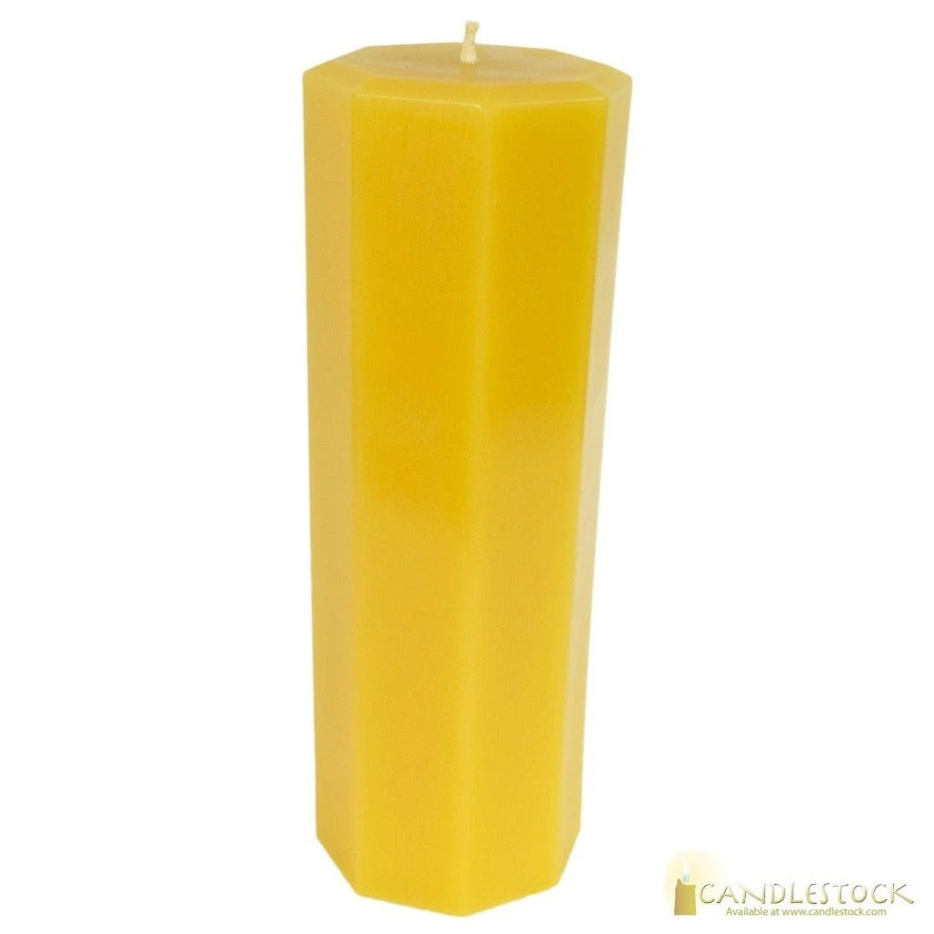 Beeswax Octagonal Pillar Candle 7 Beeswax Octagonal Pillar Candle - Image 5