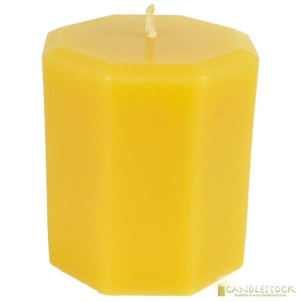 Beeswax Octagonal Pillar Candle 4 Beeswax Octagonal Pillar Candle - Image 2