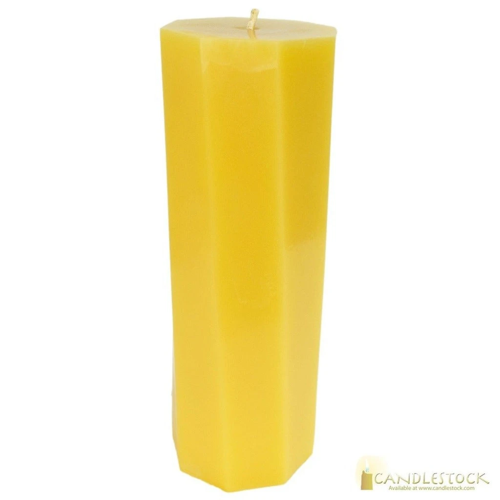 Beeswax Octagonal Pillar Candle 8 Beeswax Octagonal Pillar Candle - Image 6