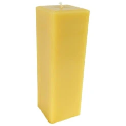 Beeswax Square Pillar Candle -Household Items Sale candlestock beeswax square pillar candle 6264