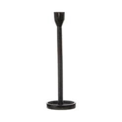Black Cast Iron Taper Candle Holder