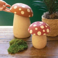 Clay Mushroom Canister