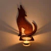Rustic Coyote Patina Tea Light Candle Holder - Wall Sconce 2 Rustic Coyote Patina Tea Light Candle Holder - Wall Sconce -Household Items Sale coyota
