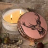Deer Engraved Candle Pot Scented Candle -Household Items Sale ddeer