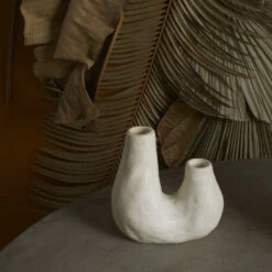 Ceramic Taurus Taper Candle Holder -Household Items Sale doubles