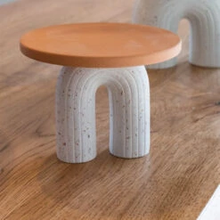 Enara Ceramic Candle Stand