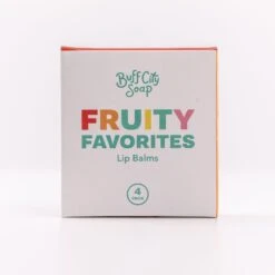 Fruity Favorites Lip Balm Set Of 4 -Household Items Sale fruity favorites lip balm buff city soap 3