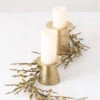 Golden Metal Pillar Candle Holders 2 Golden Metal Pillar Candle Holders -Household Items Sale golds333