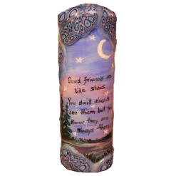 Quote Pillar Candle - "Good Friends Are Like Stars. You Don't Always See Them, But You Know They're Always There."