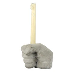 Cast Concrete Hand Taper Candle Holder