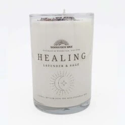 Healing Scented Jar Candle - Lavender And Sage -Household Items Sale healing