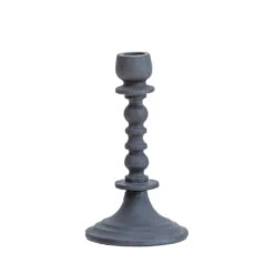 Bloomingville Black Aluminum Taper Candle Holder