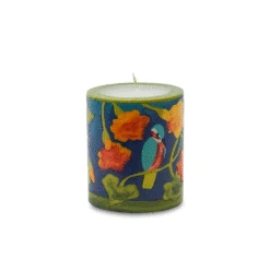 Medium Inlay Pillar Candle -Household Items Sale hummingweb