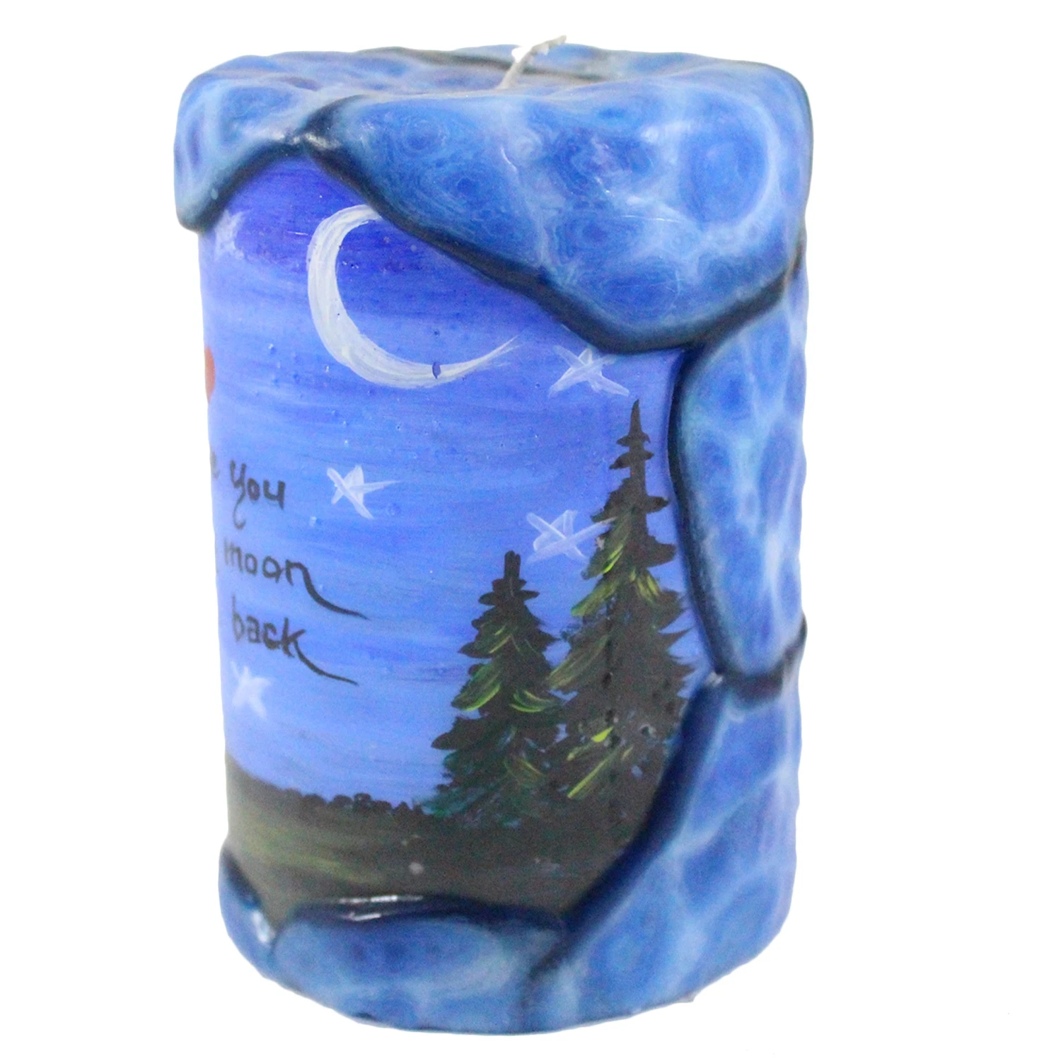 Quote Pillar Candle "I Love You To The Moon And Back" - 4 X 6 4 Quote Pillar Candle "I Love You To The Moon And Back" - 4 X 6 - Image 2