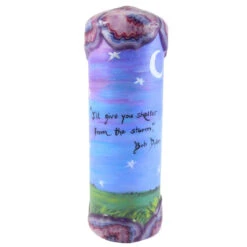 Quote Pillar Candle - "I'll Give You Shelter From The Storm" Bob Dylan