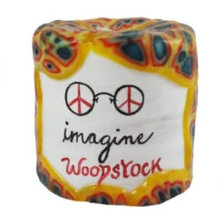 John Lennon "Imagine. Woodstock" Quote Candle - 4X4