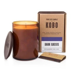 KOBO Woodblock Soy Wax Scented Jar Candles - 15 Ounces -Household Items Sale largefarkcass