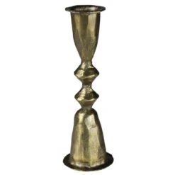 Haiki Brass Taper Candle Holder -Household Items Sale largehaiku